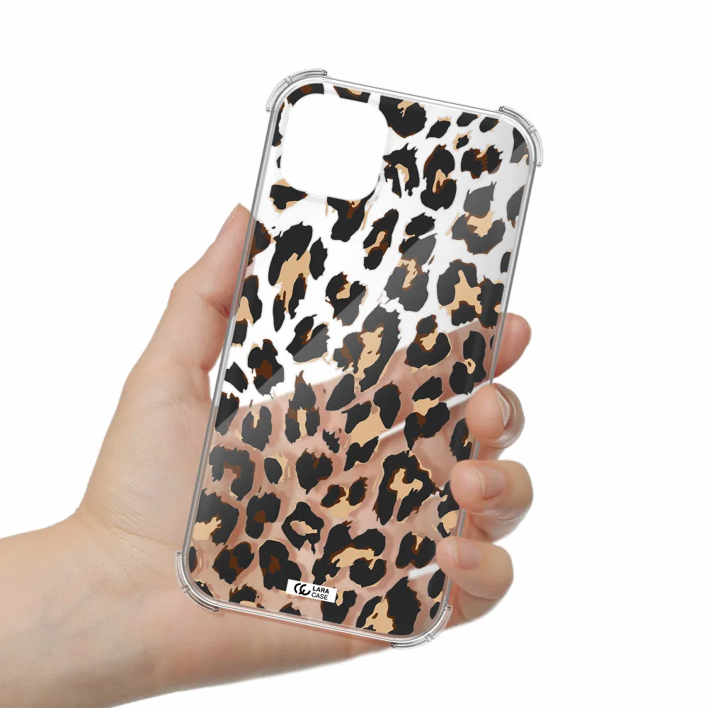 Leopard Print Apple iPhone 14 Clear PC Case