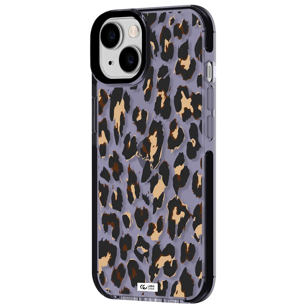 Leopard Print Apple iPhone 14 impact Lilac Case