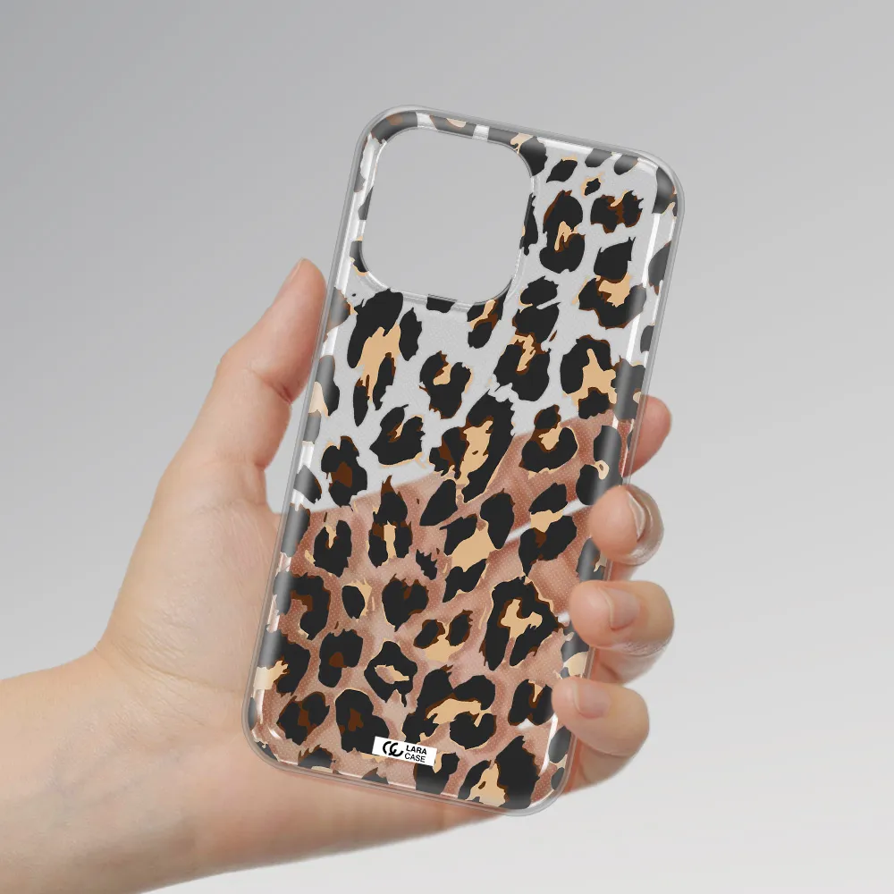 Leopard Print Apple iPhone 14 pro max Clear TPU Case