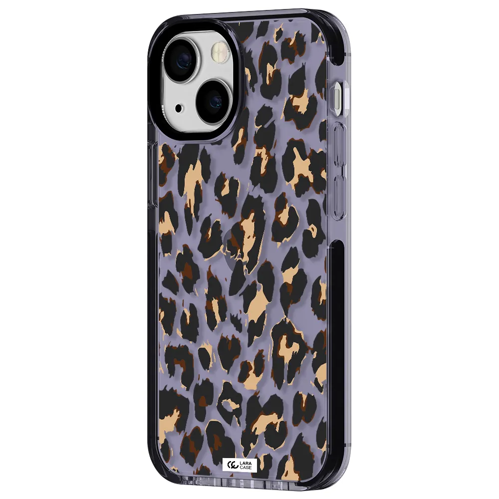 Leopard Print Apple iPhone 15 impact Lilac Case