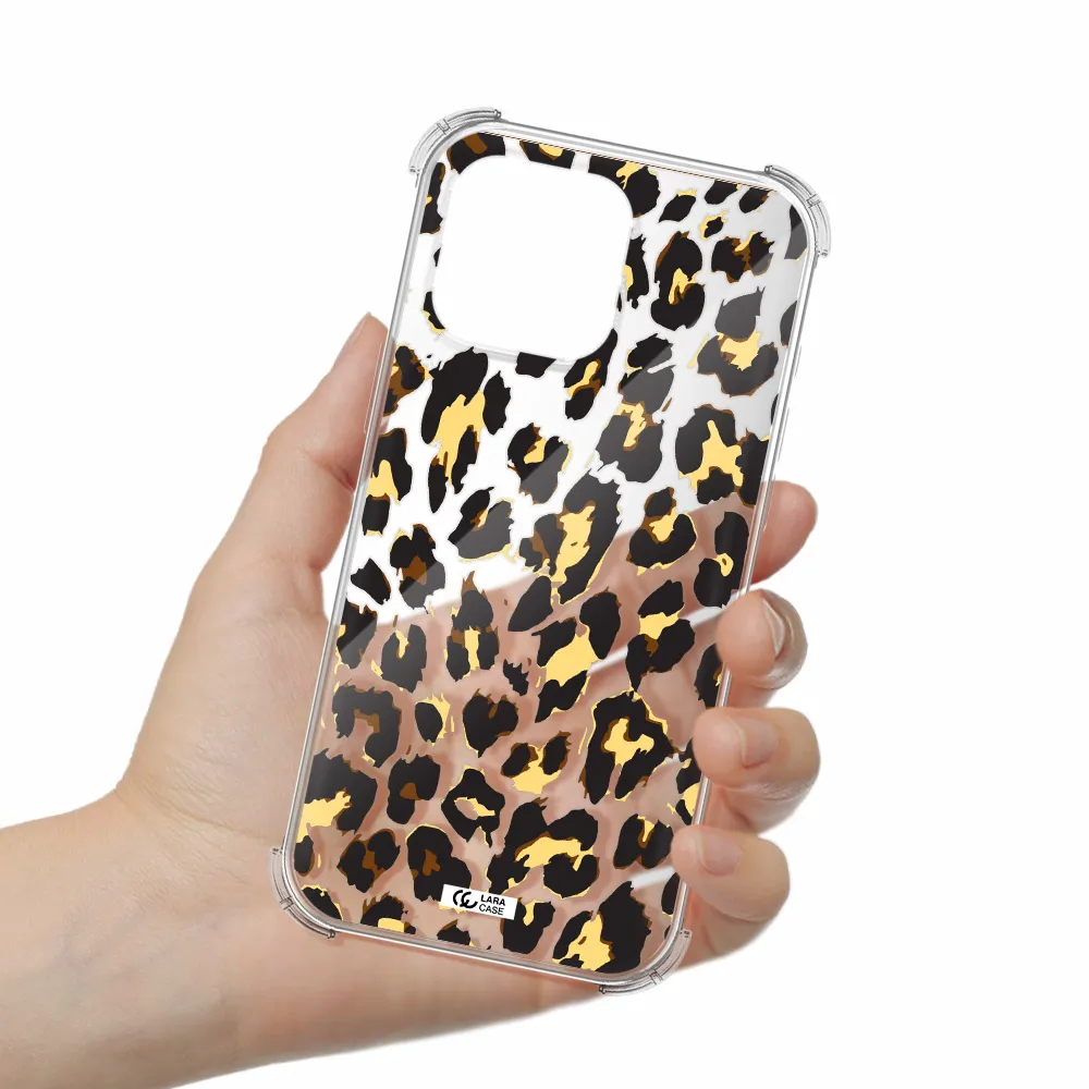 Leopard Print Apple Iphone 16 Pro Max Clear Pc Case