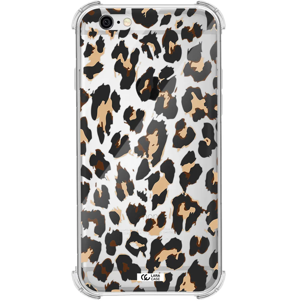 Leopard Print Apple iPhone 6 Clear PC Case