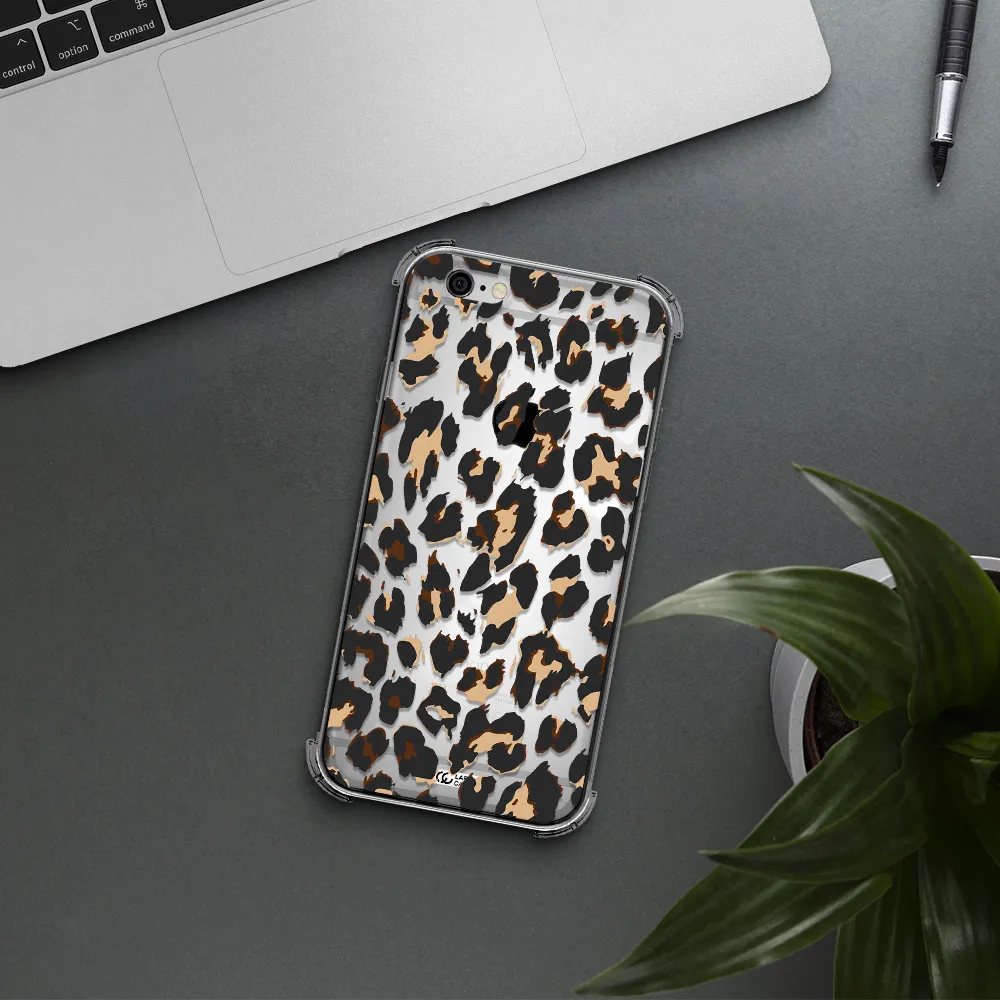 Leopard Print Apple iPhone 6 Clear PC Case