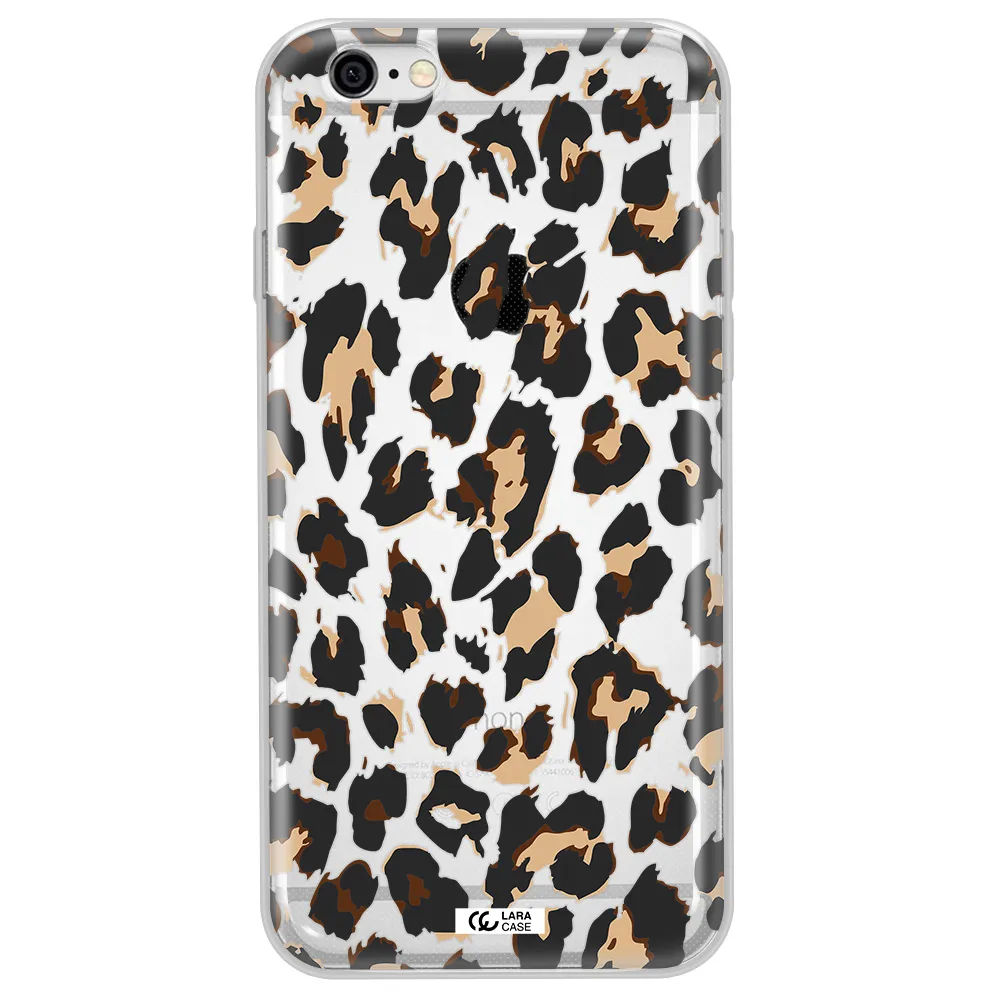 Leopard Print Apple iPhone 6 Clear TPU Case