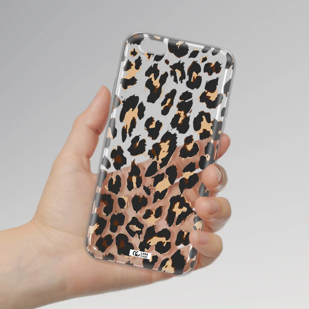 Leopard Print Apple iPhone 6 plus Clear TPU Case