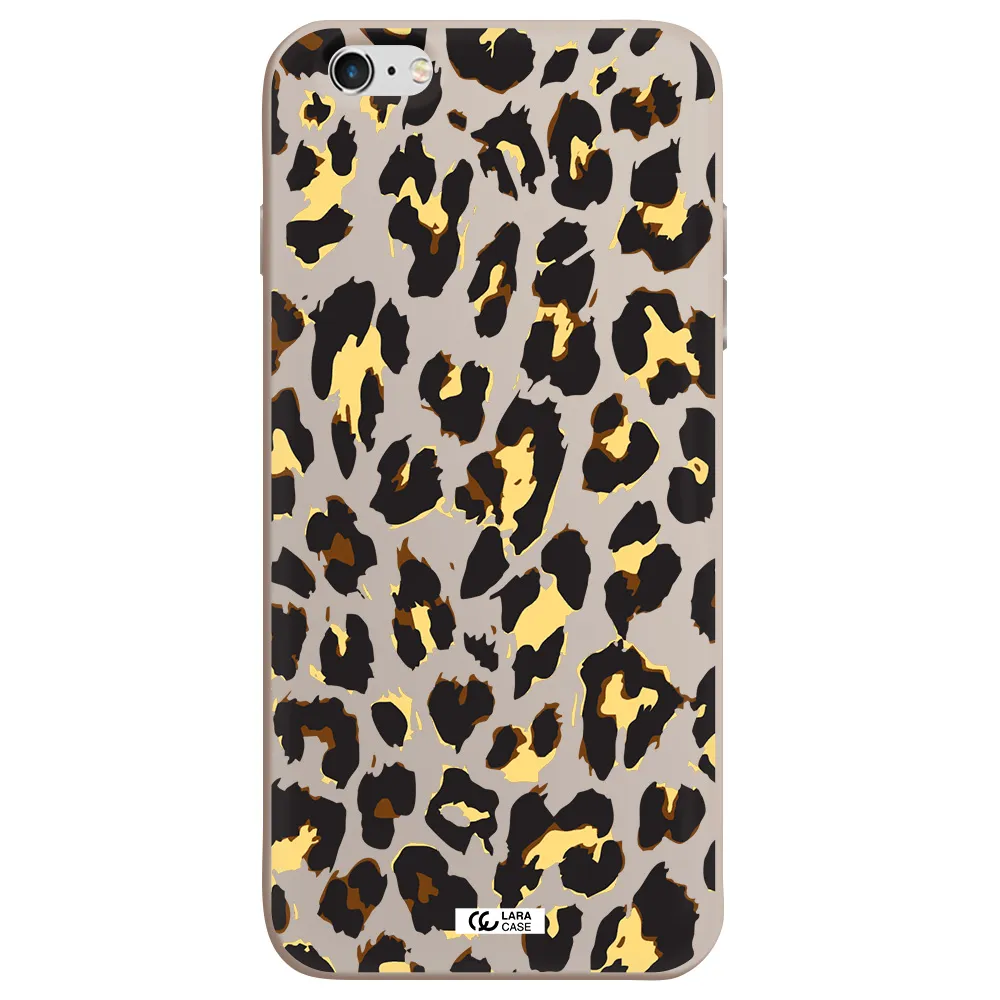 Leopard Print Apple iPhone 6 plus Silicone Stone Case