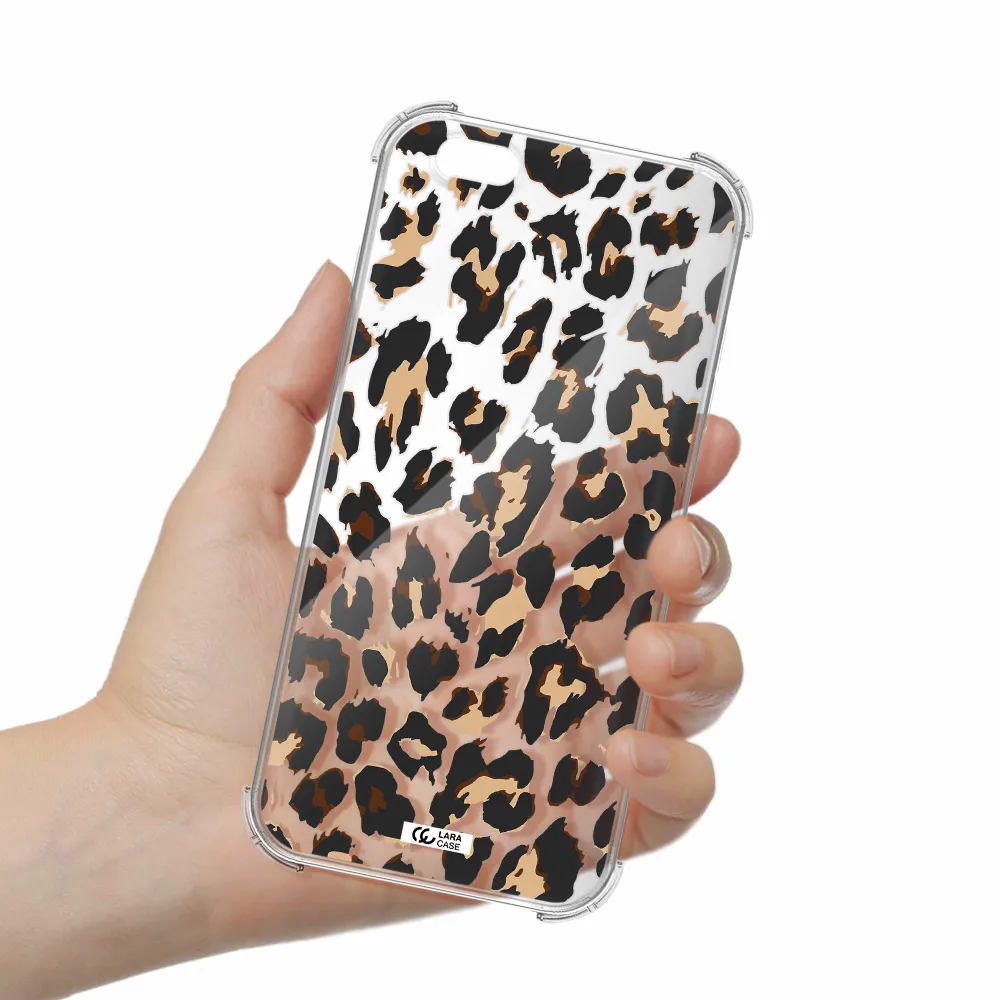 Leopard Print Apple iPhone 6 s plus Clear PC Case