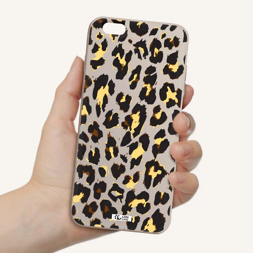 Leopard Print Apple iPhone 6 s plus Silicone Stone Case