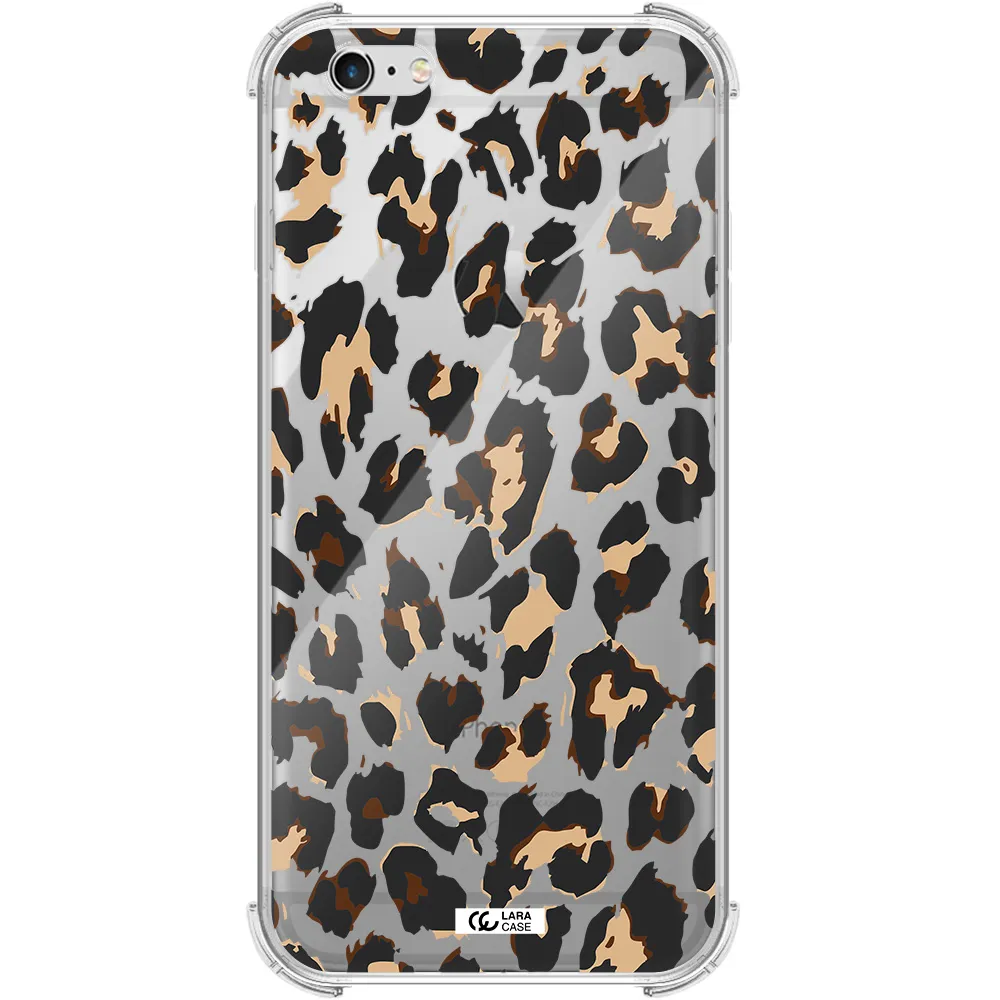 Leopard Print Apple iPhone 6S Clear PC Case