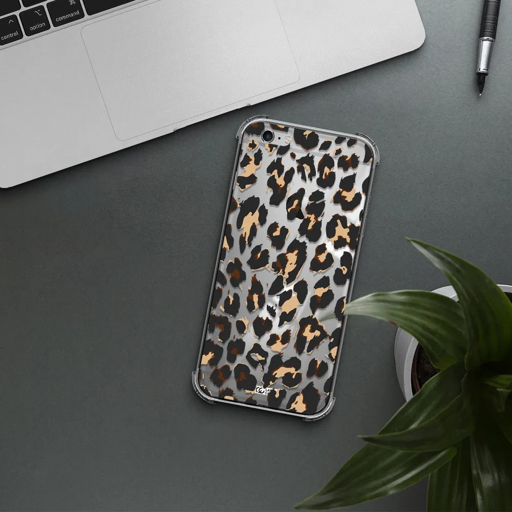 Leopard Print Apple iPhone 6S Clear PC Case