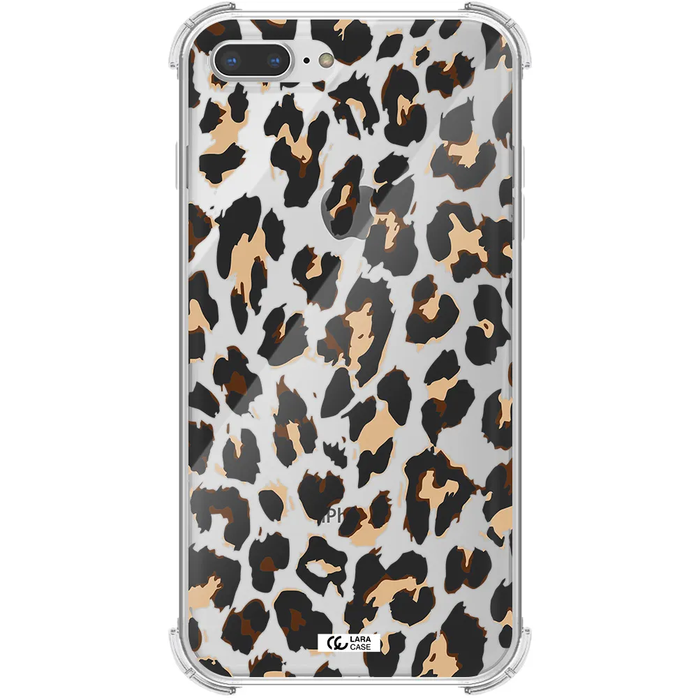 Leopard Print Apple iPhone 7 plus Clear PC Case