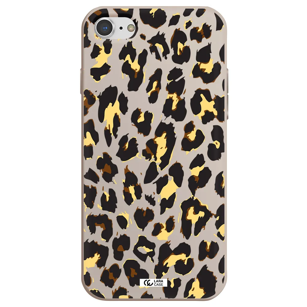 Leopard Print Apple iPhone 7 Silicone Stone Case