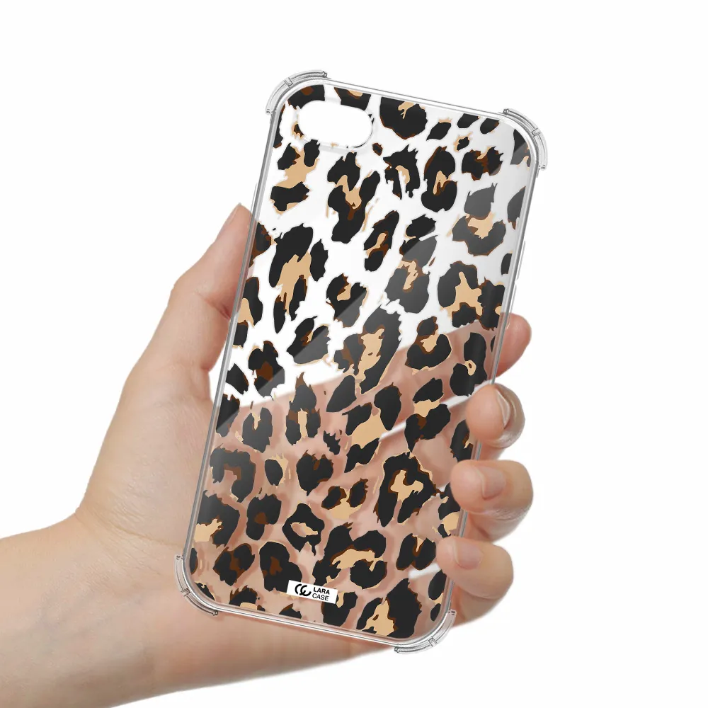 Leopard Print Apple iPhone 8 Clear PC Case