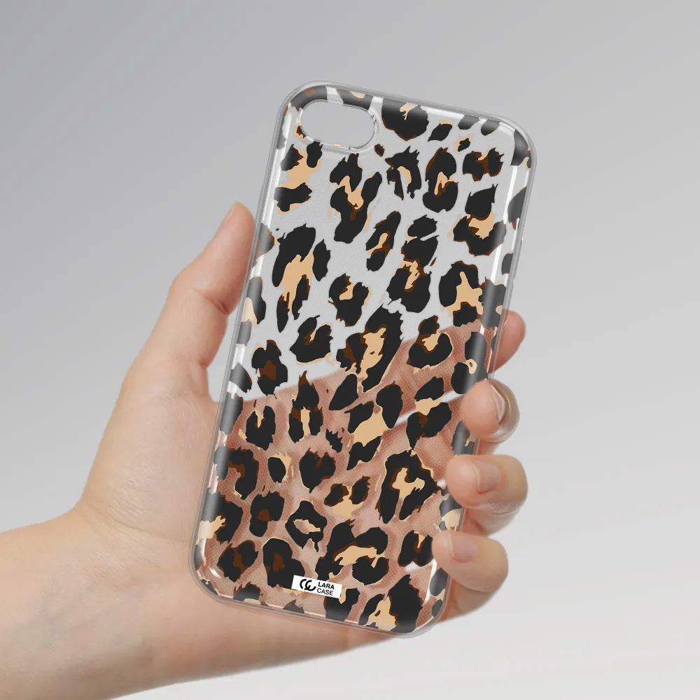 Leopard Print Apple iPhone 8 Clear TPU Case