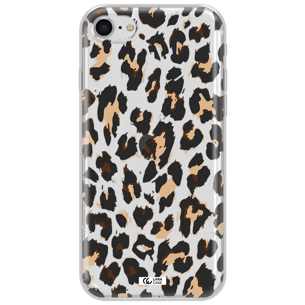 Leopard Print Apple Iphone Se 2020 Clear Tpu Case