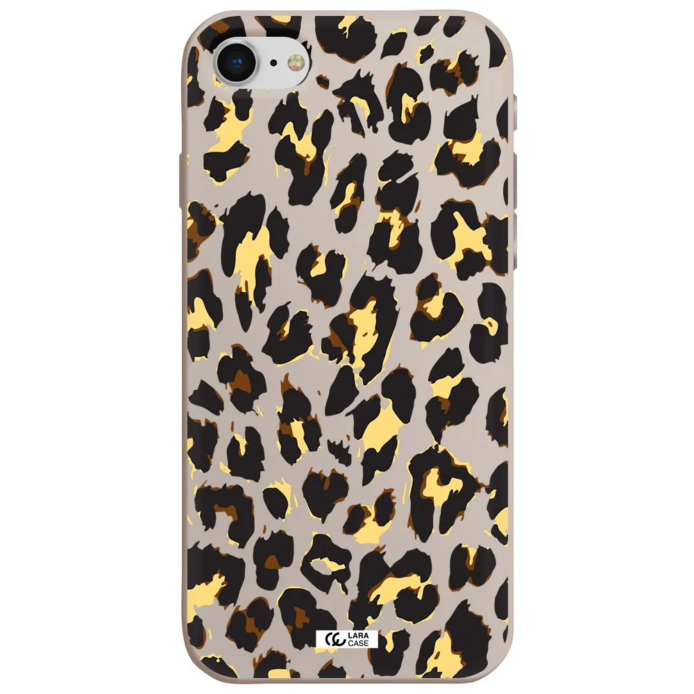 Leopard Print Apple iPhone se 2020 Silicone Stone Case