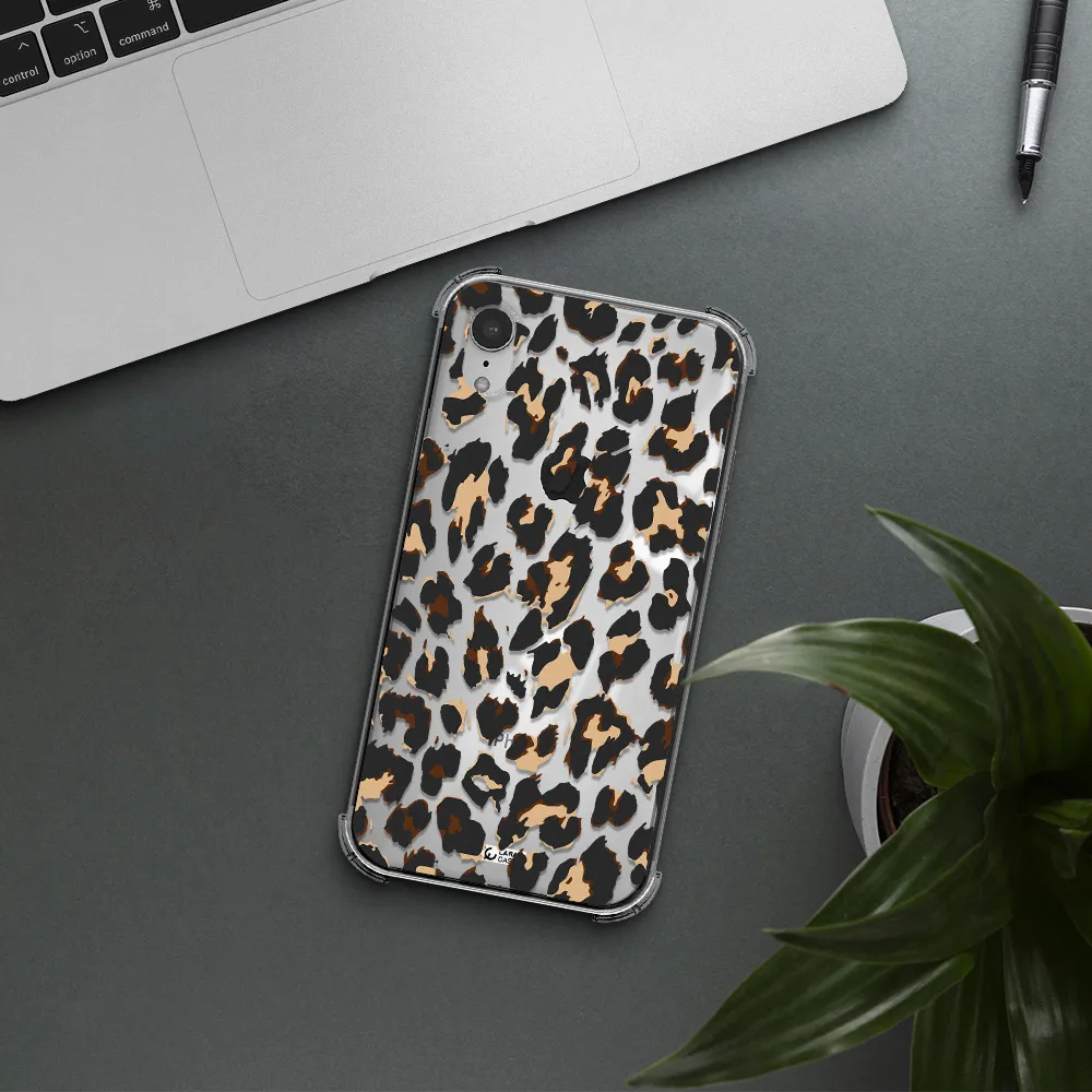Leopard Print Apple iPhone XR Clear PC Case