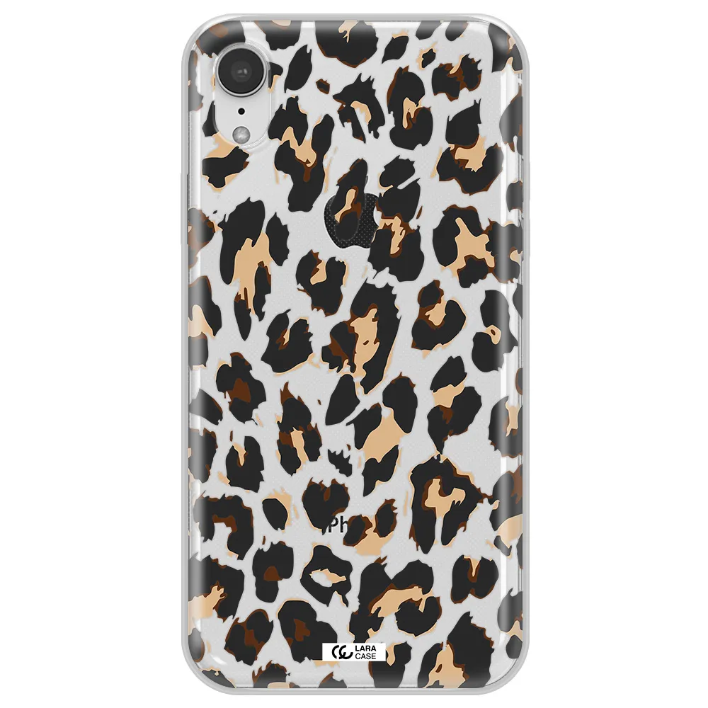 Leopard Print Apple iPhone XR Clear TPU Case