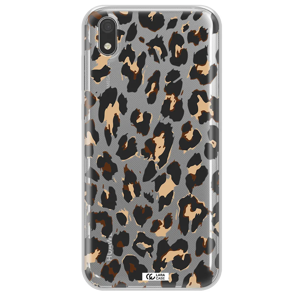 Leopard Print Huawei Honor 8S Clear TPU Case