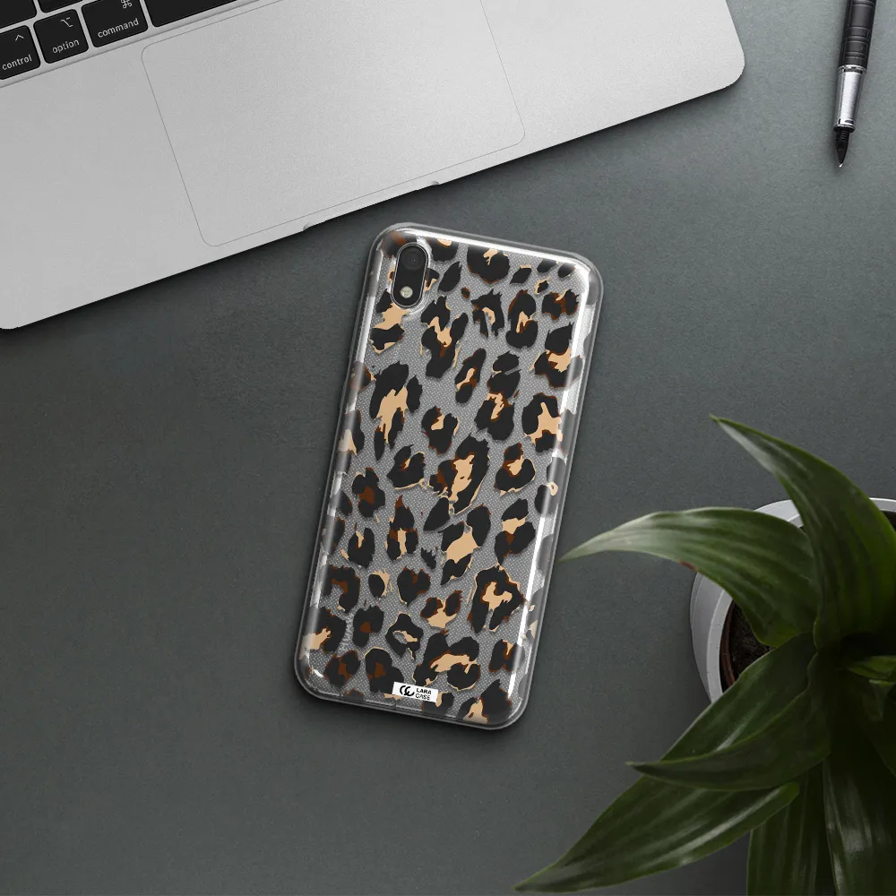Leopard Print Huawei Honor 8S Clear TPU Case
