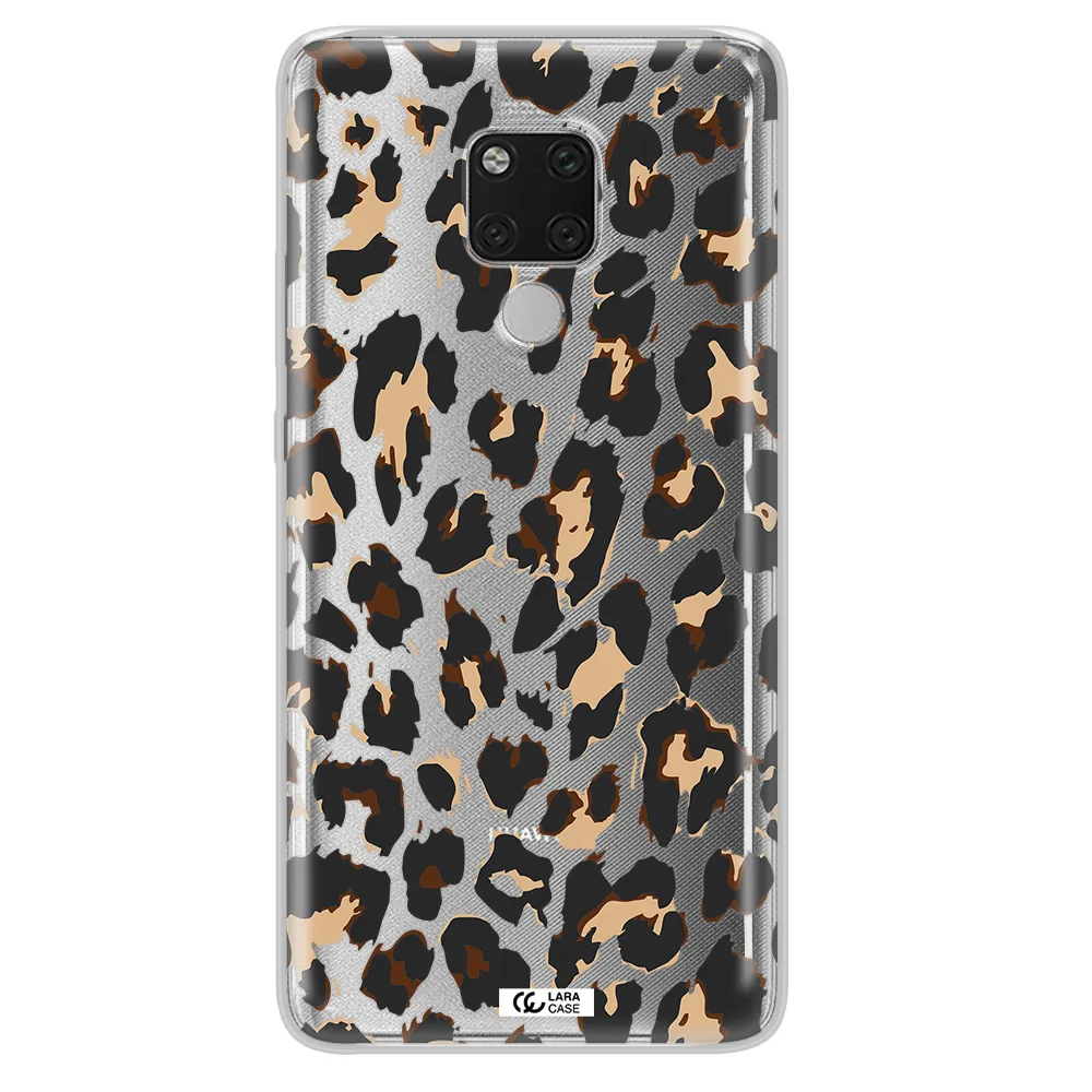 Leopard Print Huawei Mate 20X Clear TPU Case