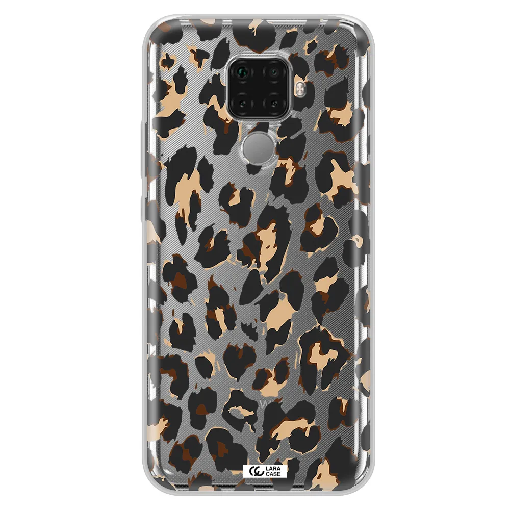 Leopard Print Huawei Mate 30 Lite Clear TPU Case