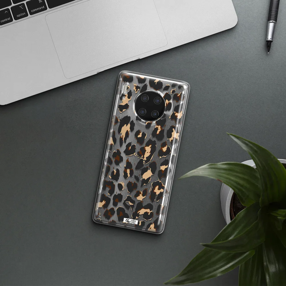 Leopard Print Huawei Mate 30 Pro Clear TPU Case