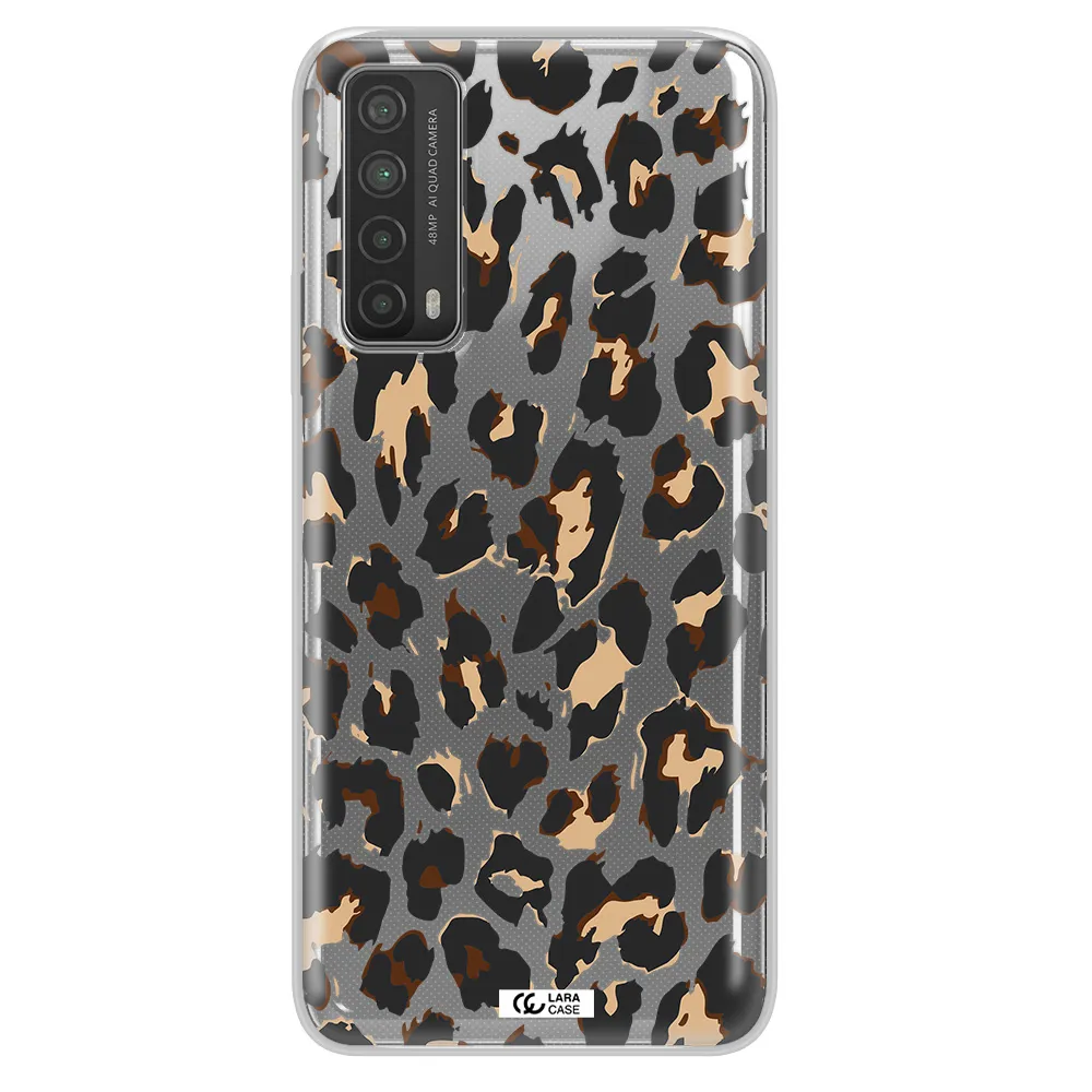 Leopard Print Huawei P Smart 2021 Clear TPU Case