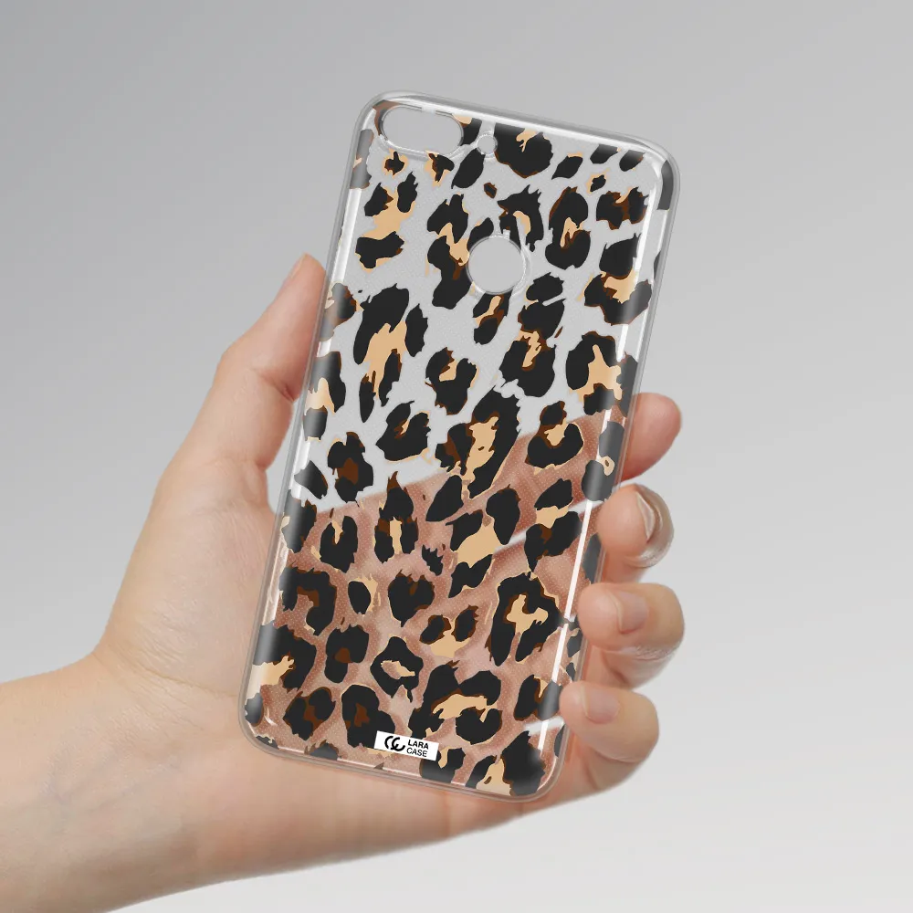 Leopard Print Huawei P Smart Clear TPU Case