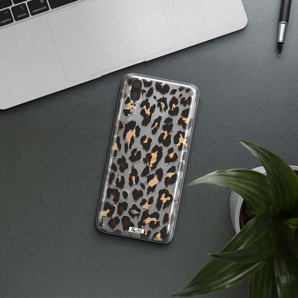 Leopard Print Huawei P20 Clear TPU Case