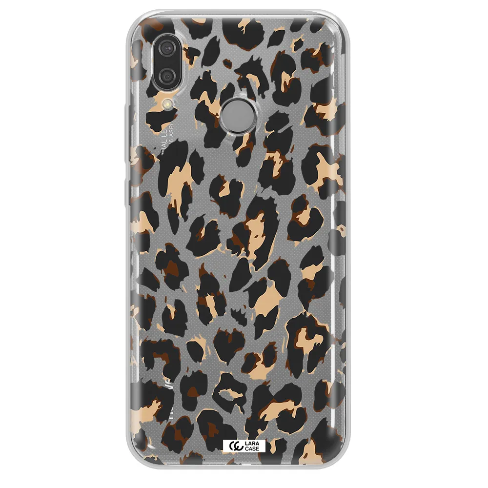 Leopard Print Huawei P20 Lite Clear TPU Case