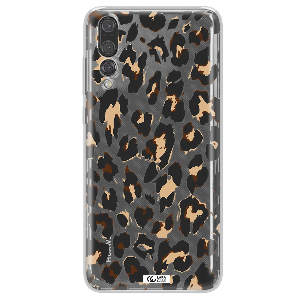 Leopard Print Huawei P20 Pro Clear TPU Case