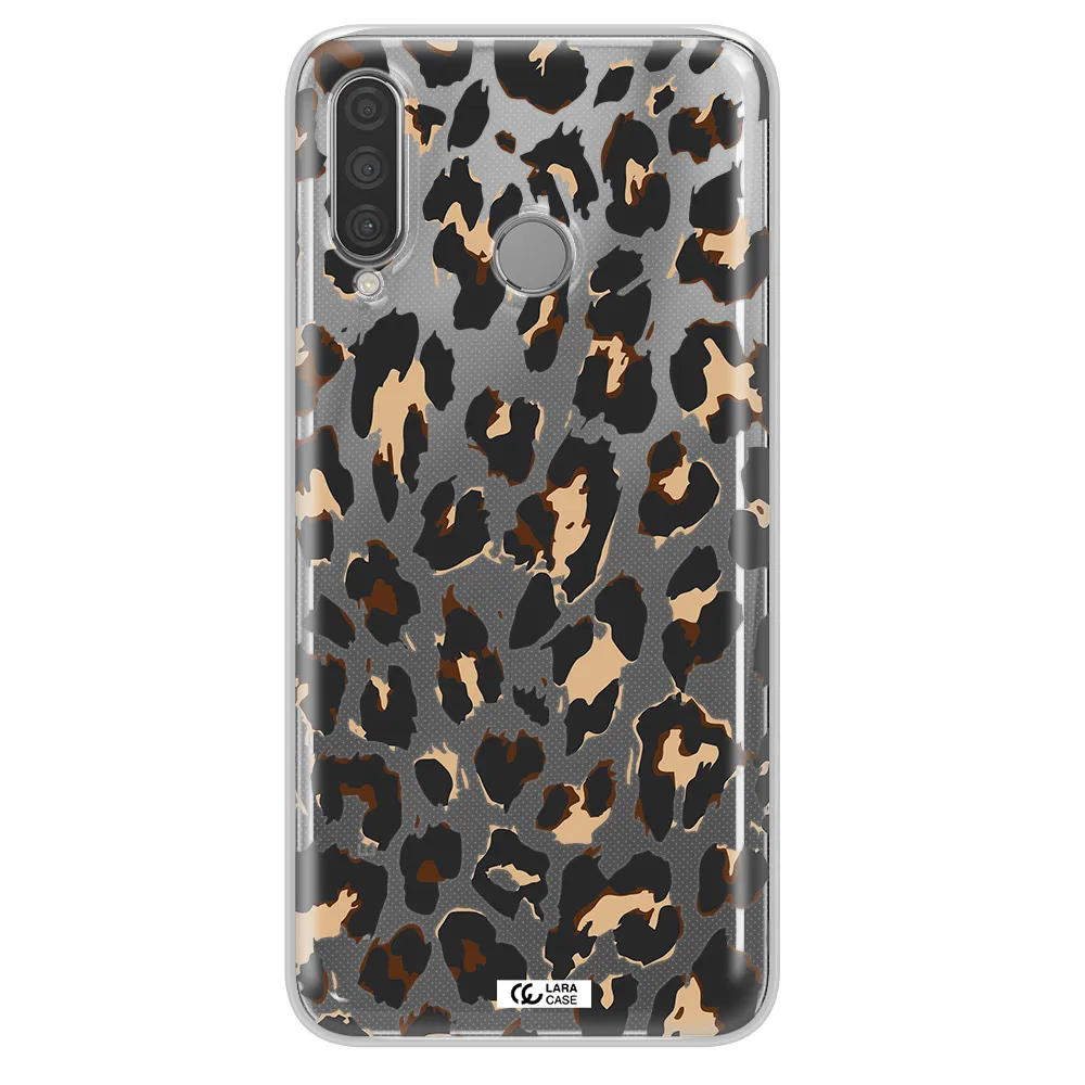 Leopard Print Huawei P30 Lite Clear TPU Case