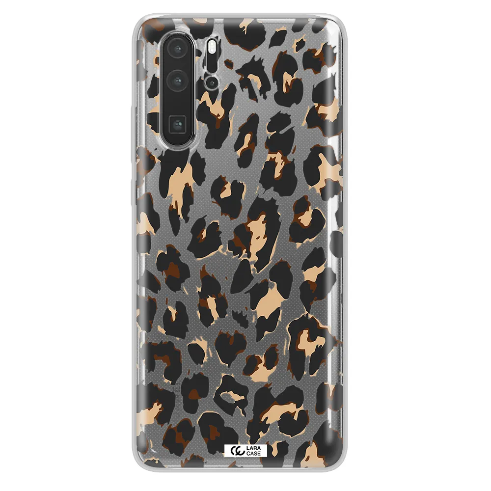 Leopard Print Huawei P30 Pro Clear TPU Case