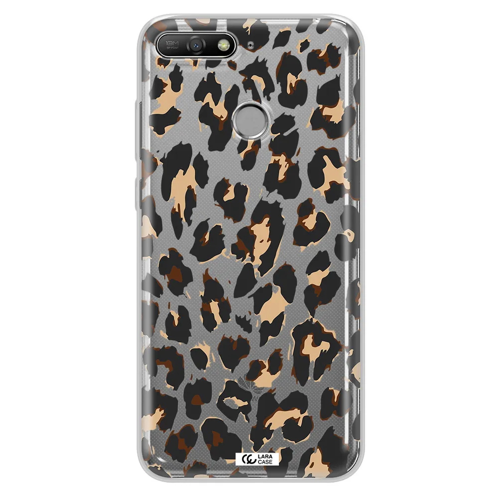 Leopard Print Huawei Y6 Prime 2018 Clear TPU Case