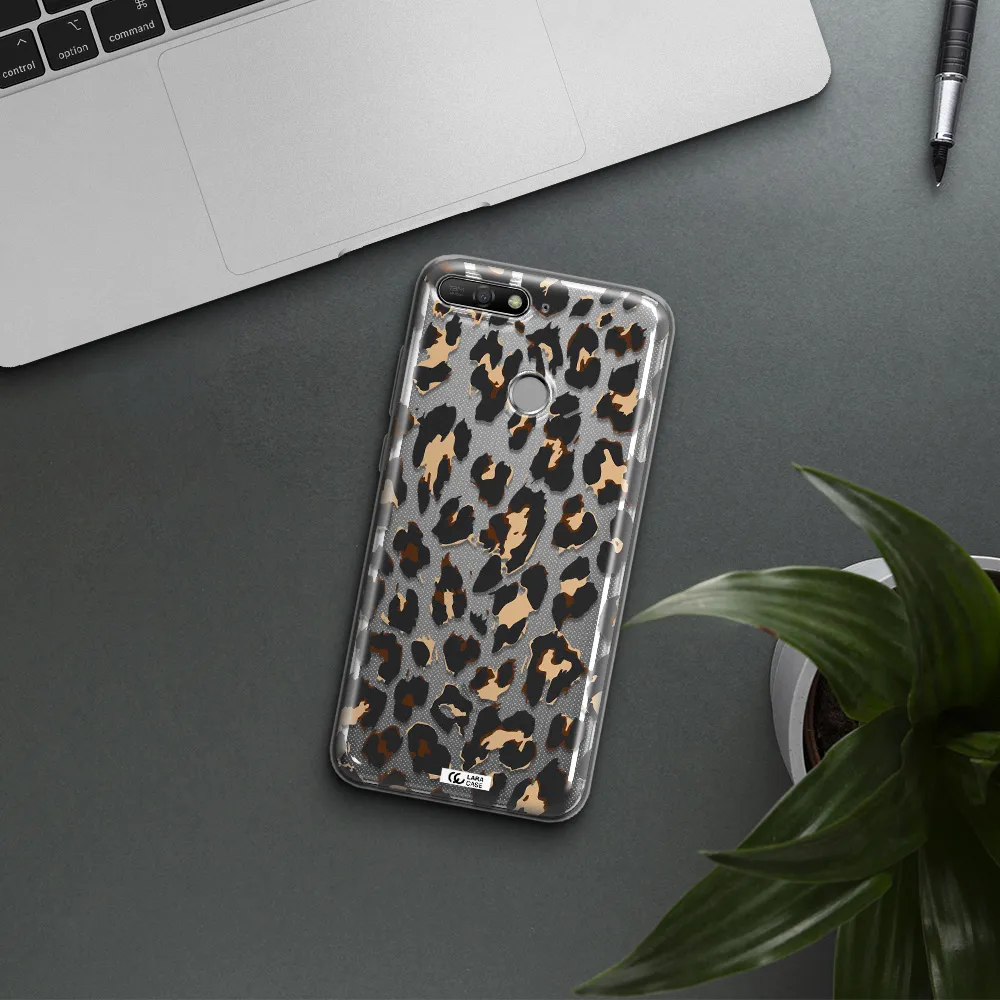 Leopard Print Huawei Y6 Prime 2018 Clear TPU Case