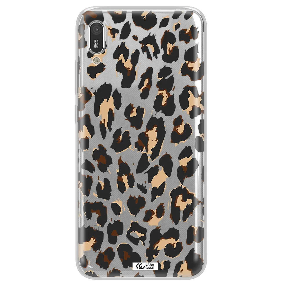 Leopard Print Huawei Y6 Pro 2019 Clear TPU Case