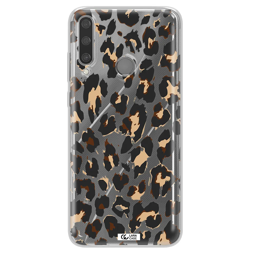 Leopard Print Huawei Y6P Clear TPU Case