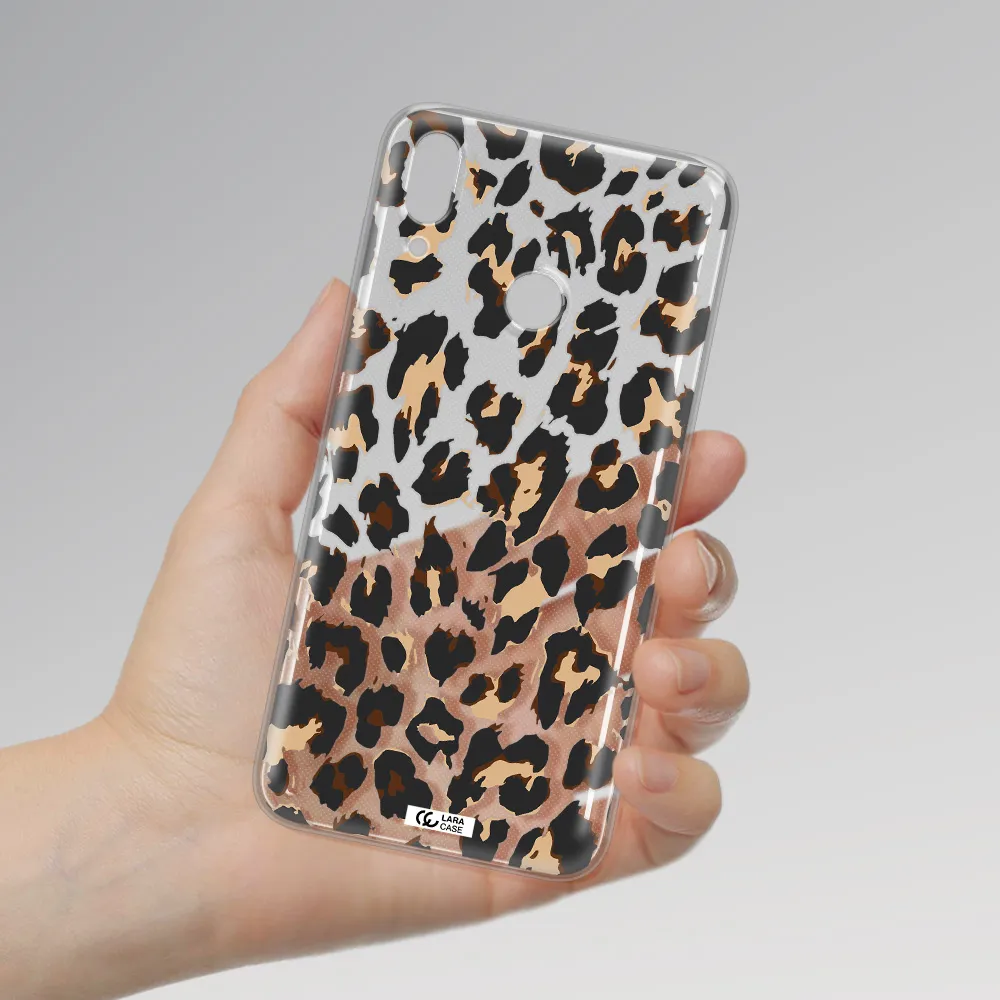 Leopard Print Huawei Y7 2019 Clear TPU Case