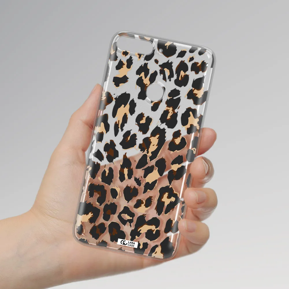 Leopard Print Huawei Y7 Prime 2018 Clear TPU Case
