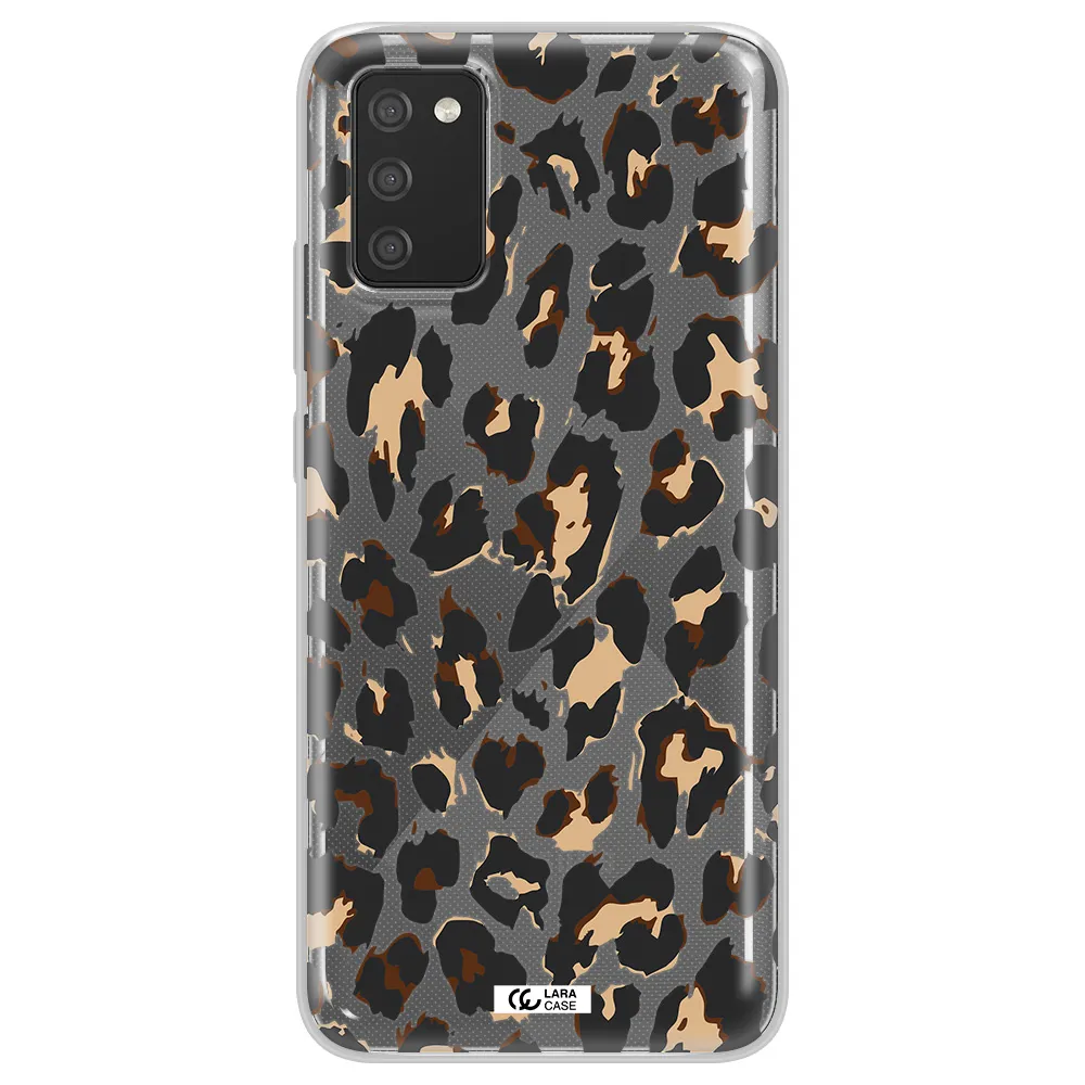 Leopard Print Samsung A02S Clear TPU Case