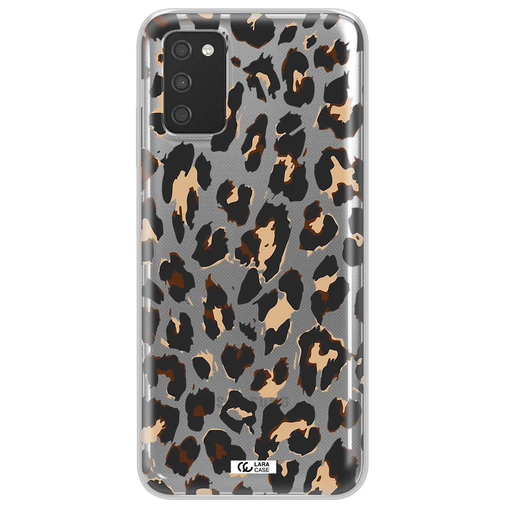 Leopard Print Samsung A03S Clear TPU Case