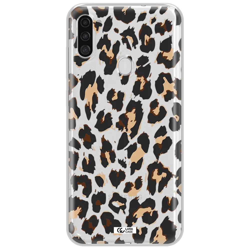 Leopard Print Samsung A11 Clear TPU Case