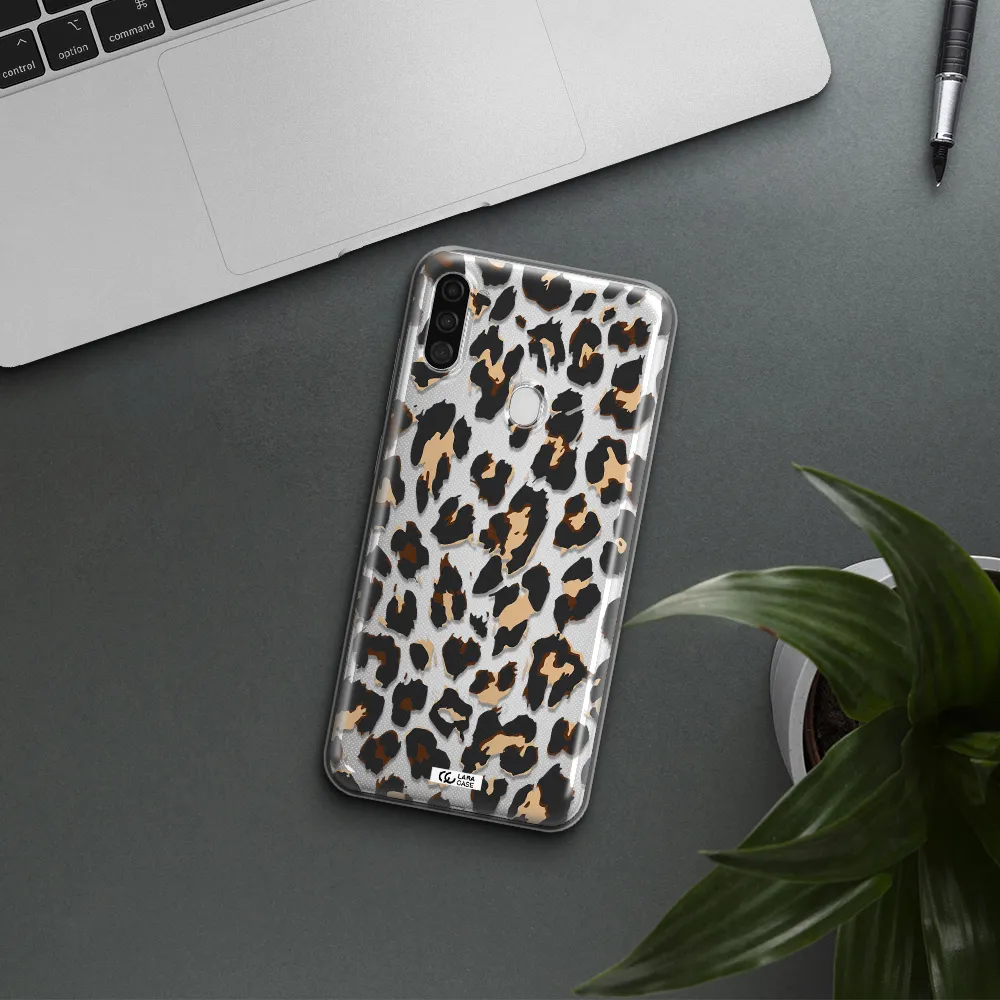 Leopard Print Samsung A11 Clear TPU Case