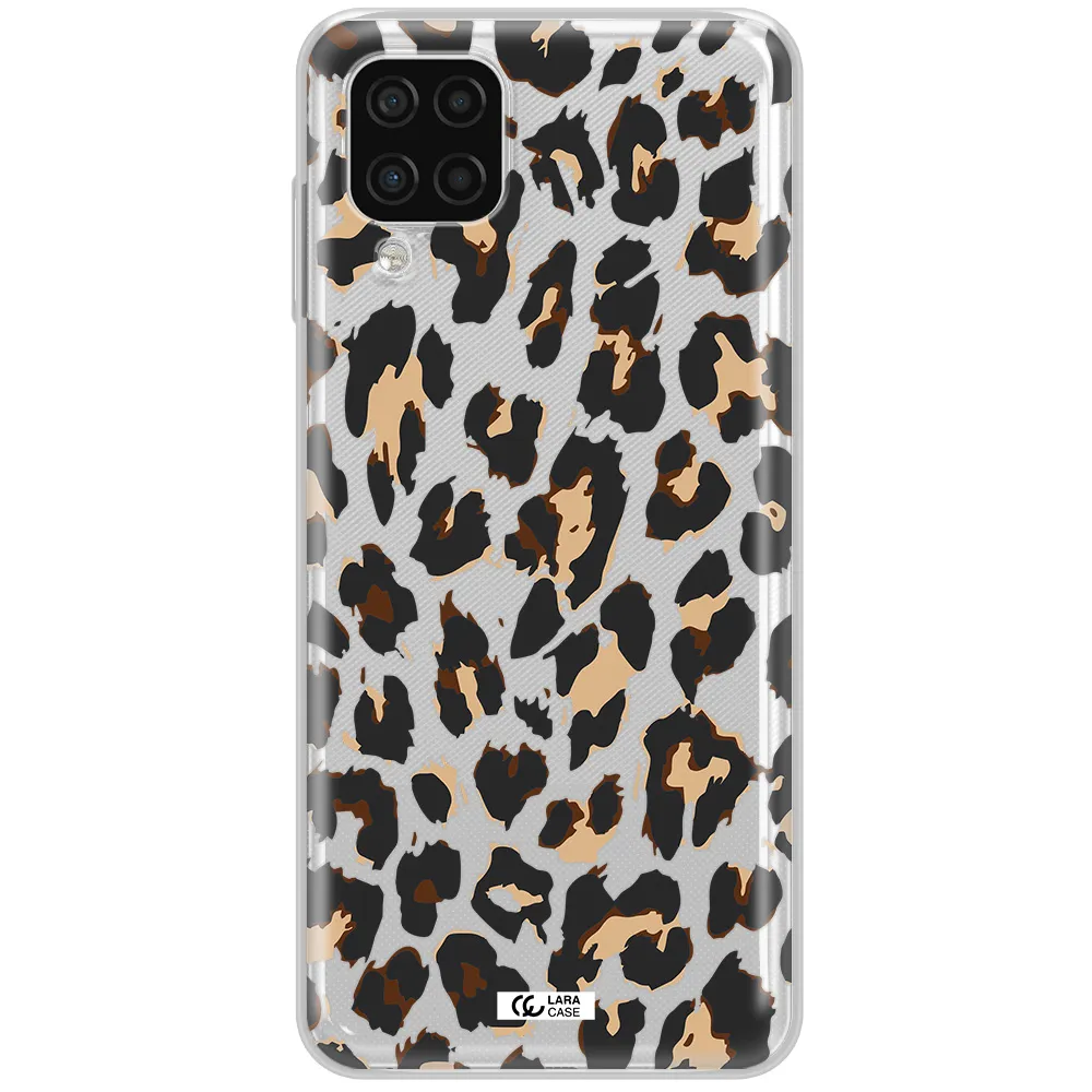 Leopard Print Samsung A12 4g Clear TPU Case