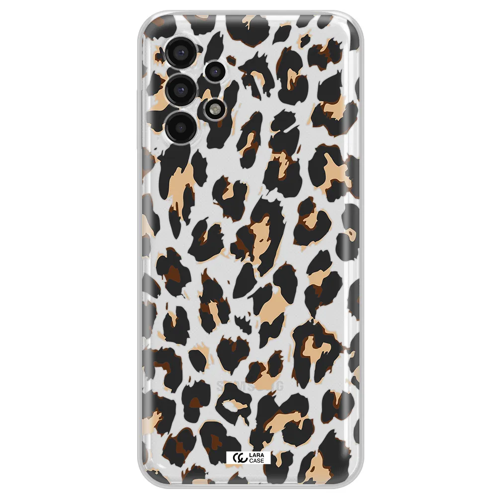 Leopard Print Samsung A13 4g Clear TPU Case