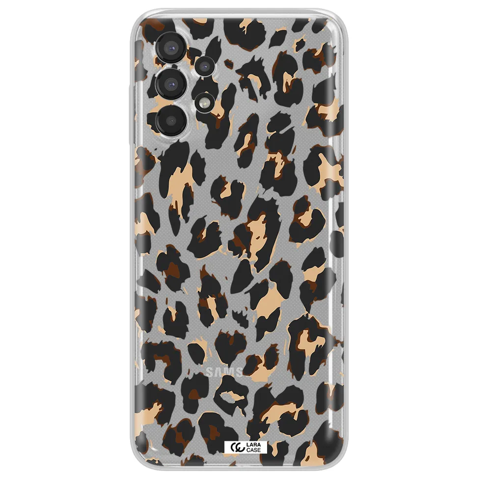 Leopard Print Samsung A13 Clear TPU Case