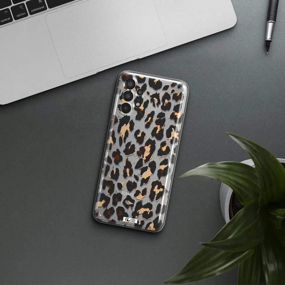 Leopard Print Samsung A13 Clear TPU Case