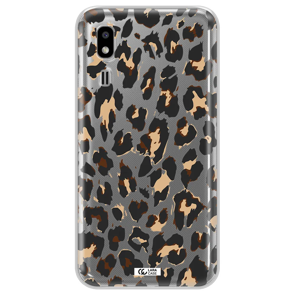 Leopard Print Samsung A2 Core Clear TPU Case