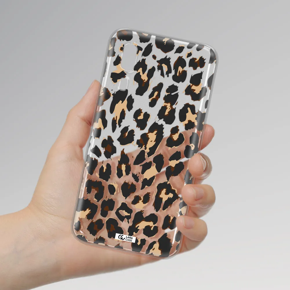 Leopard Print Samsung A2 Core Clear TPU Case